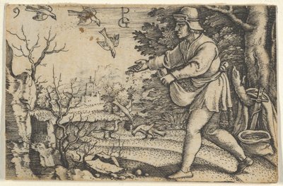 Lignelsen om sædemanden, fra Historien om Kristus, 1534-35. af Georg Pencz