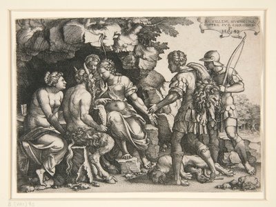 Thetis og Chiron af Georg Pencz