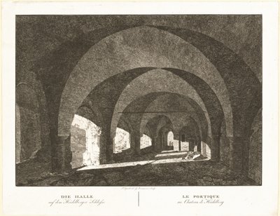 Hallen i Heidelberg Slot af Georg Primavesi, after Peter Speeth