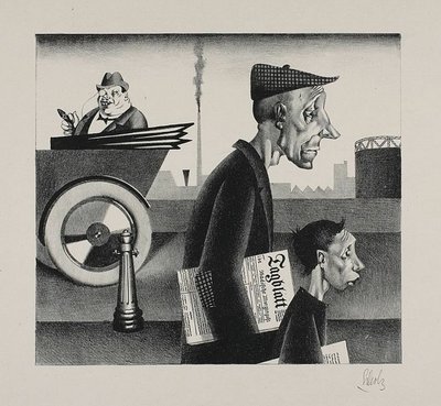 Avisholdere (arbejdsskamre) af Georg Scholz