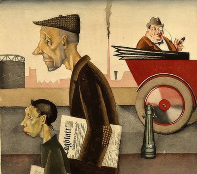 Avisbud. Omkring 1921 af Georg Scholz
