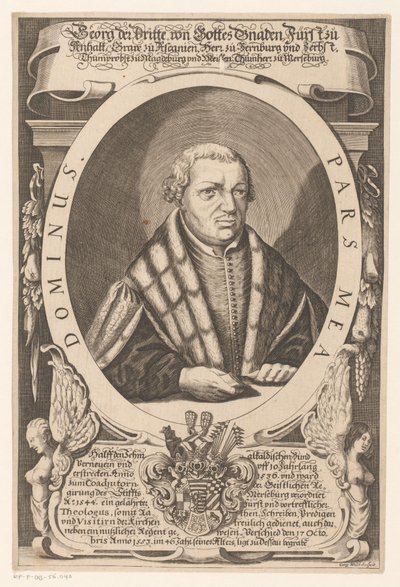 Portræt af Georg III, Prins af Anhalt-Dessau af Georg Walch