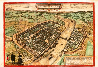 Frankfurt ved Main af Georg and Hogenberg Franz (1535 90) Braun