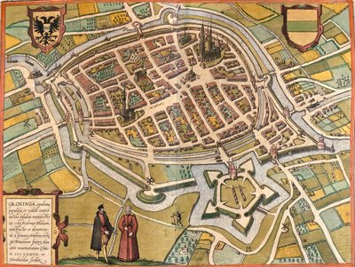 Groningen, Holland af Georg and Hogenberg Franz (1535 90) Braun