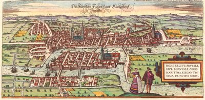Kaliningrad, Rusland af Georg and Hogenberg Franz (1535 90) Braun