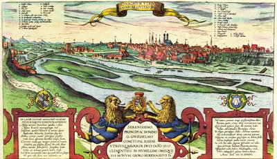 München, Deutschland von Georg and Hogenberg Franz (1535-90) Braun