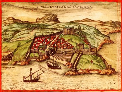 Tanger, Marokko af Georg and Hogenberg Franz (1535 90) Braun
