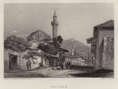 Patras (farve litho) af George (after) Cattermole