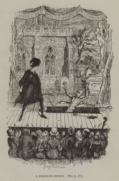 En opsigtsvækkende effekt (gravering) af George (after) Cruikshank