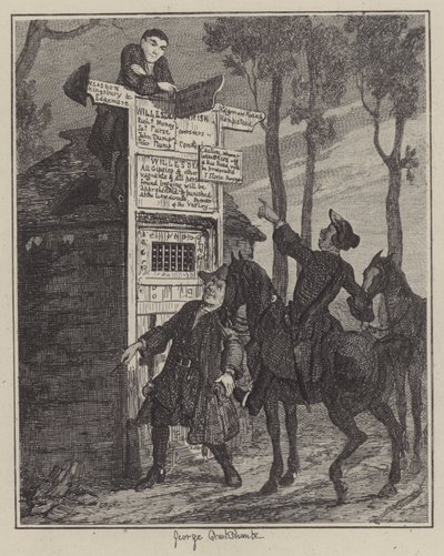 Illustration til Jack Sheppard (gravering) af George (after) Cruikshank