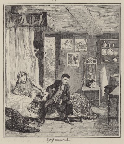 Illustration til Jack Sheppard (gravering) af George (after) Cruikshank