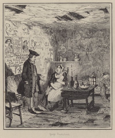 Illustration til Jack Sheppard (gravering) af George (after) Cruikshank