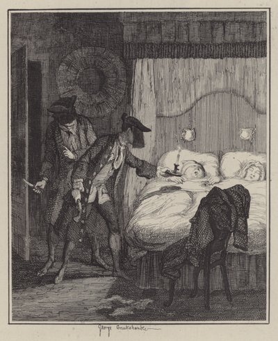 Illustration til Jack Sheppard (gravering) af George (after) Cruikshank