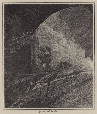 Illustration til Jack Sheppard (gravering) af George (after) Cruikshank
