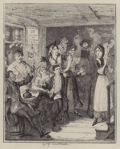 Illustration til Jack Sheppard (gravering) af George (after) Cruikshank