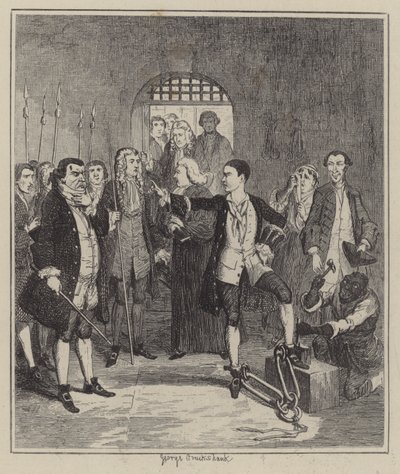 Illustration til Jack Sheppard (gravering) af George (after) Cruikshank