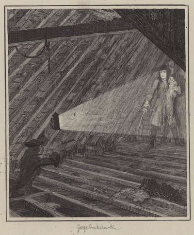 Illustration til Jack Sheppard (gravering) af George (after) Cruikshank