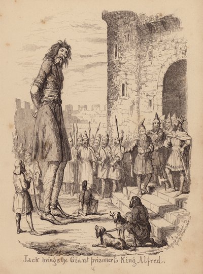 Jack og bønnestagen (kobberstik) af George (after) Cruikshank