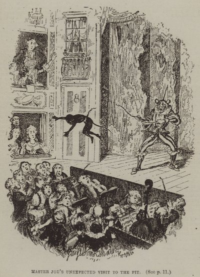 Mester Joes uventede besøg i hulen (gravering) af George (after) Cruikshank