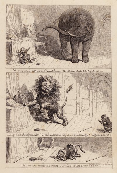Den Bestøvlede Kat (indgravering) af George (after) Cruikshank