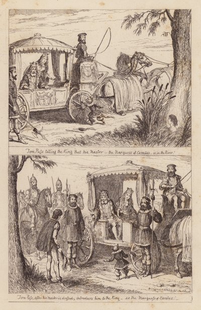 Den Bestøvlede Kat (indgravering) af George (after) Cruikshank