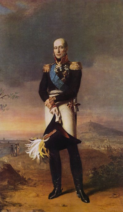 Portræt af Barclay de Tolli (farvelitografi) af George (after) Dawe