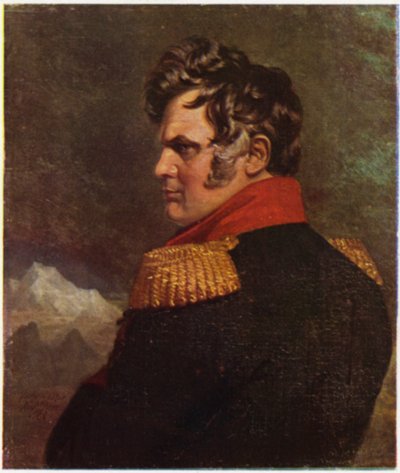 Portræt af general Ermoloff (farvelitografi) af George (after) Dawe