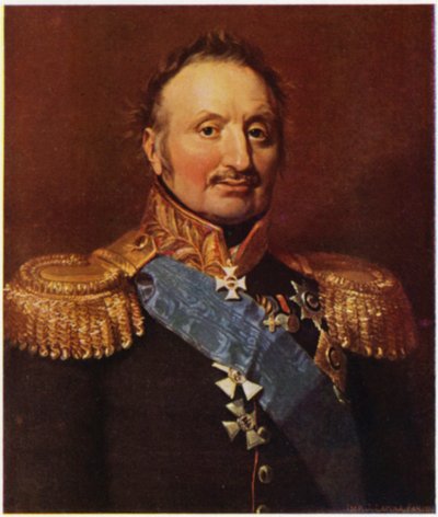 Portræt af general Wittgenstein (farvelitografi) af George (after) Dawe