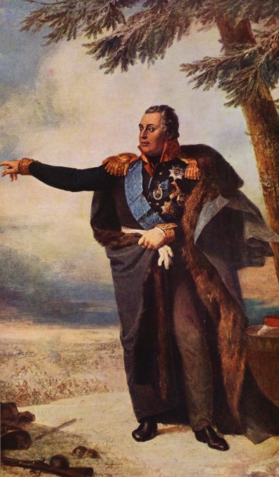 Portræt af Koutouzoff (farvelitografi) af George (after) Dawe