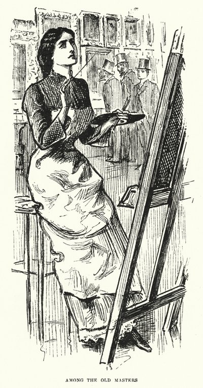 Illustration til Trilby af George du Maurier (gravering) af George (after) Du Maurier