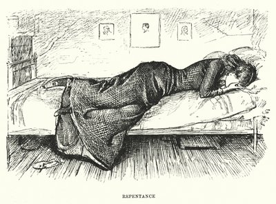 Illustration til Trilby af George du Maurier (gravering) af George (after) Du Maurier
