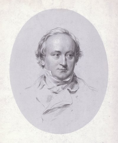 Christian Karl Josias von Bunsen, tysk diplomat og lærd (gravering) af George (after) Richmond