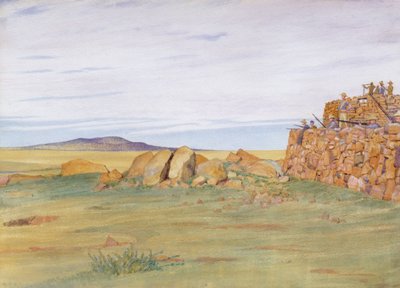 Soldater, der forsvarer Rhenoster Kop i Boerkrigen af George, 9th Earl of Carlisle Howard