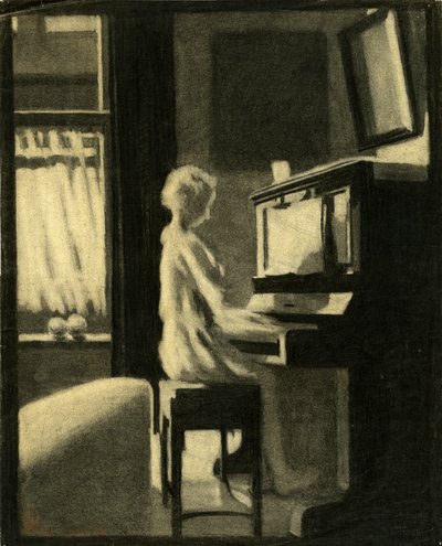 Dorothy Playing the Piano, 30. november 1931 af George Adamson
