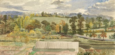 Kilburn Looking Towards Hampstead, 1858 (wc på papir) af George Adolphus Storey