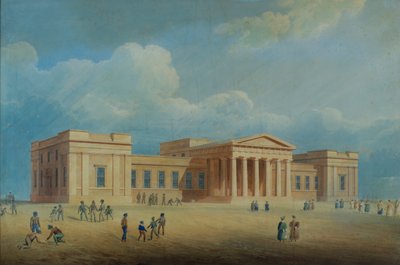 The High School, Dundee, ca. 1832 (pen og blæk) af George Angus