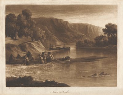 Meuse og Sambre, fra Samberens Port af George Arnald