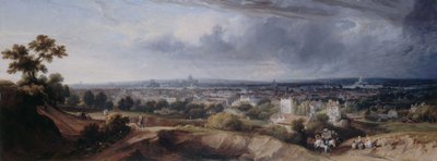 Paris set fra Montmartres højder af George Arnald