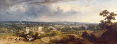 Udsigt over Paris fra Montmartre, 1829 af George Arnald