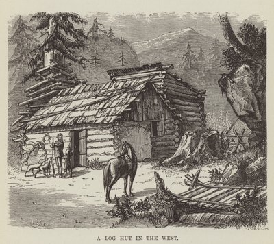 En bjælkehytte i vest af George Augustus Sala