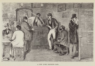 En bar i New York, der drikker af George Augustus Sala