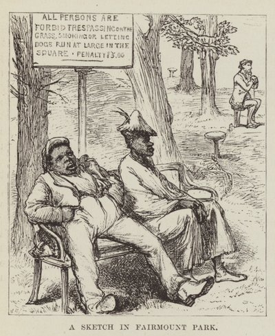 En skitse i Fairmount Park af George Augustus Sala