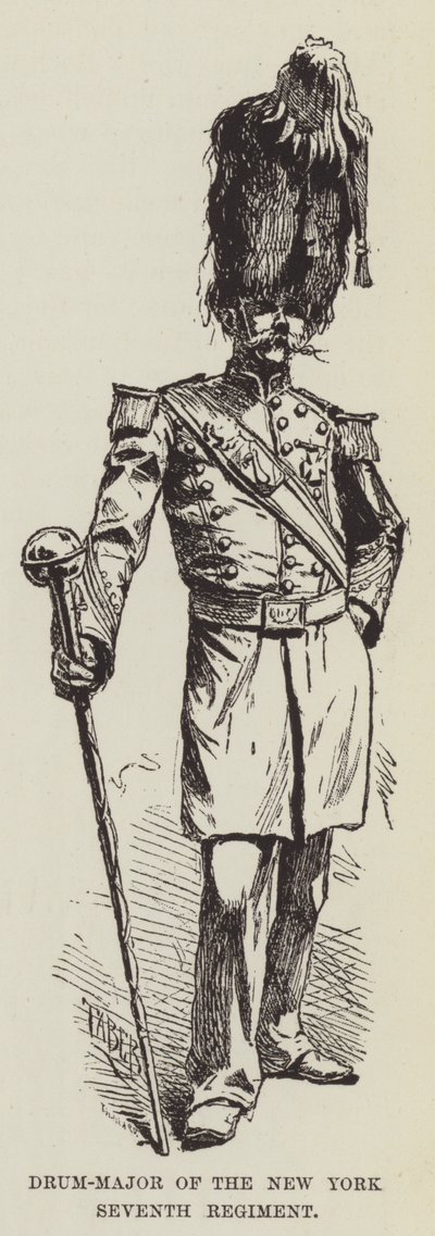 Trommemajor i New Yorks syvende regiment af George Augustus Sala