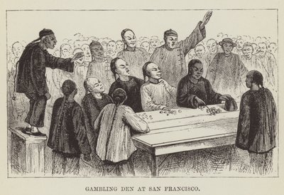 Gambling Den at San Francisco af George Augustus Sala