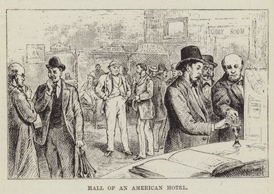 Sal på et amerikansk hotel af George Augustus Sala