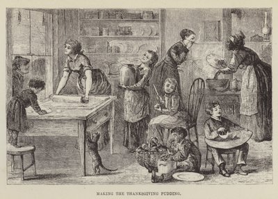 Tilberedning af Thanksgiving-pudding af George Augustus Sala