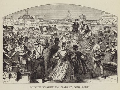 Uden for Washington Market, New York af George Augustus Sala