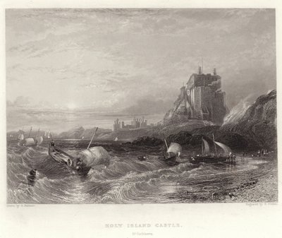 Holy Island Castle, St. Cuthberts af George Balmer
