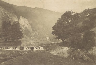 Indgang til Dove Dale, Derbyshire, 1880