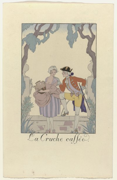 Falbalas og Fanfreluches for 1925: La Cruche caffée af George Barbier